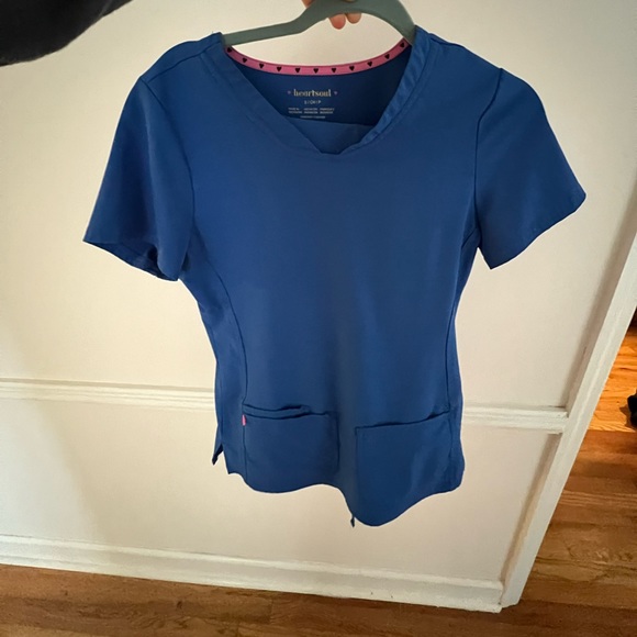 Heartsoul Royal Blue scrubs set, like new!!!! - Picture 4 of 5